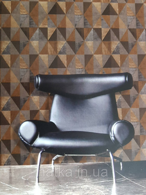 Шпалери флізелінові Decoprint Essentials EE22566 геометричні фігури 3д трикутники золотисті сірі чорні Київ - фото 2