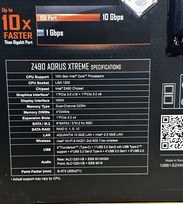 Материнська плата: Aorus Z490 Xtreme LGA 1200+ операційка. Київ - фото 4