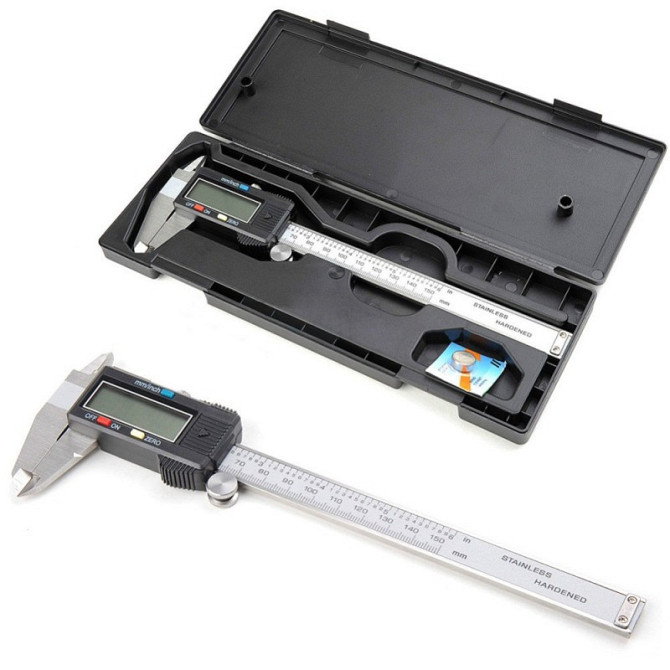 Электронный штангенциркуль Digital Caliper 150 мм 1343 с ЖК-дисплеем и точным цифровым измерением Одесса - изображение 2