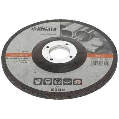 Круг зачистний Sigma по металу 125x6.0x22.2мм, 12200об/хв (1931311) Вінниця