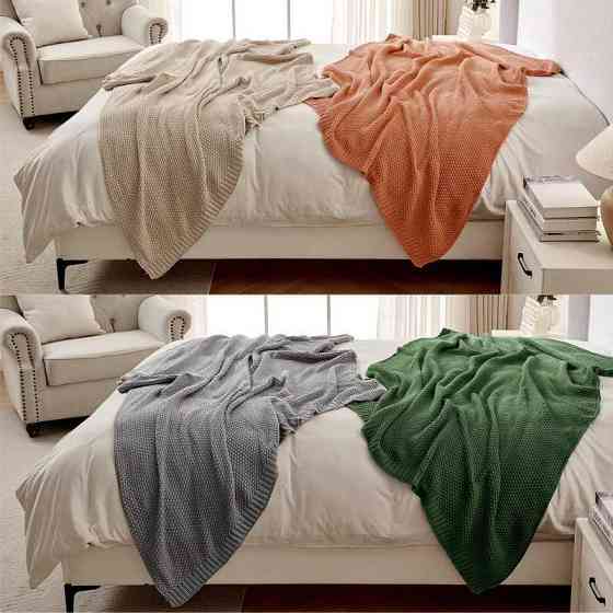 Плед - Покривало Lovely Svi В'язані 130 x 160 см - Всі Сезони Бежевий (181025) Київ