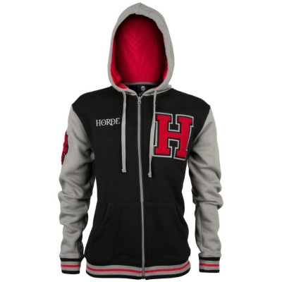Кофта Jinx World of Warcraft Horde Varsity Hoodie Black/Cool Grey/Red L (JINX-10491 BLL) Вінниця - фото 1