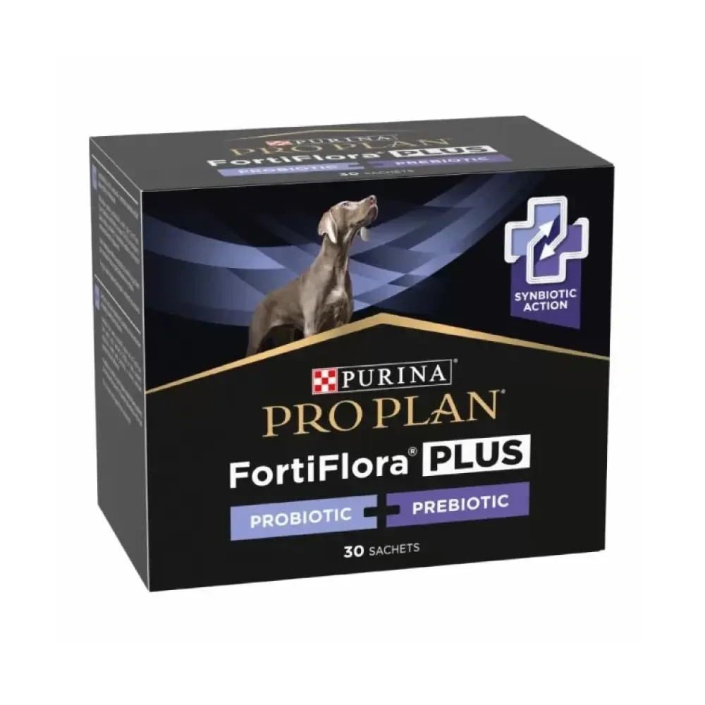 Пробіотик з пребіотиком PRO PLAN FortiFlora PLUS для дорослих собак та цуценят для підтримання нормальної міклофлори кишечника, 30x2 г Київ - фото 2