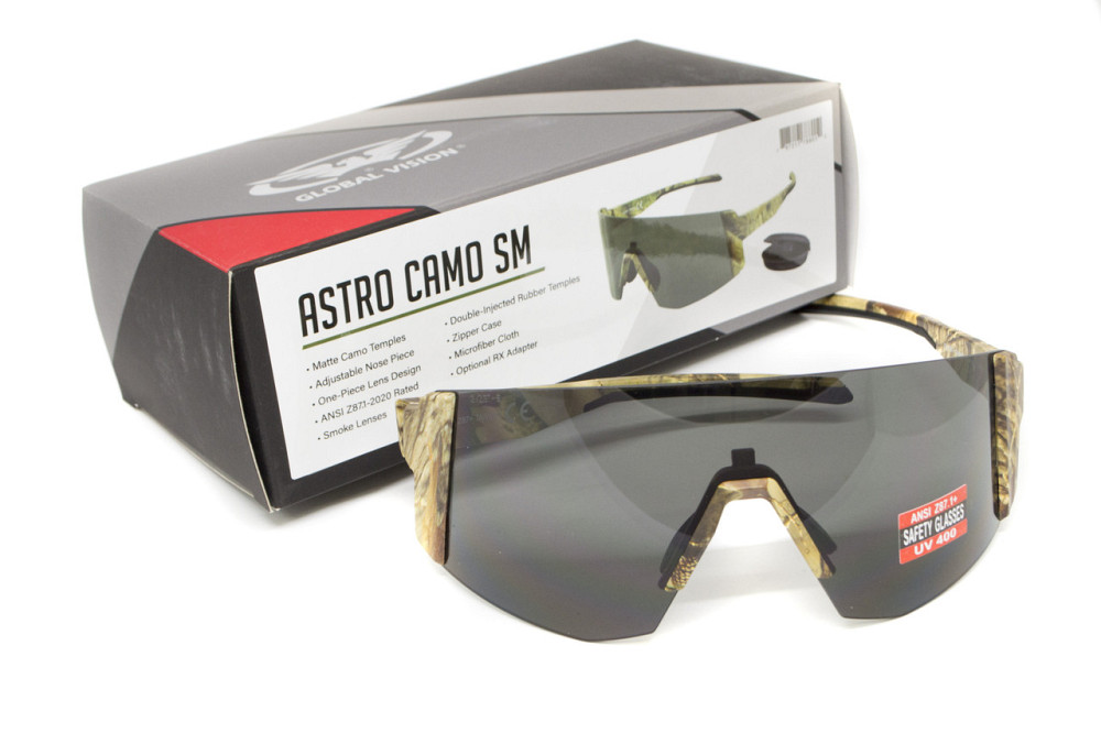 Окуляри захисні Global Vision Astro Camo (gray), сірі в камуфльованій оправі (з можливістю установки діоптрійної вставки) Запорожье - изображение 8