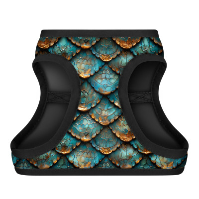 Шлея для собак WAUDOG Clothes м'яка з QR адресником "Луска" XS3 (222-0179) Вінниця - фото 2