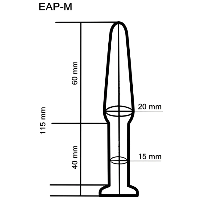 Анальный плаг из стекла EGZO EAP-M ( длина 11.5 см, диаметр 2 см Sex Aura Киев - изображение 3