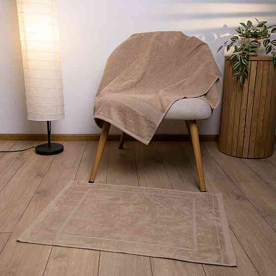 Набор банный махровый с Бордюром 3шт GM Textile 50х70см, 50х90см, 70х140см 400г/м2 (Капучино) Сумы