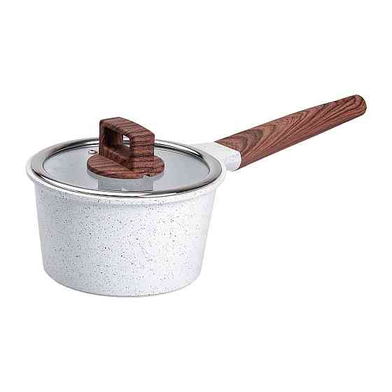 Набор посуды алюминий с толстым дном MGC с лопаткой, половником и щеткой белый HP-4-406W Киев