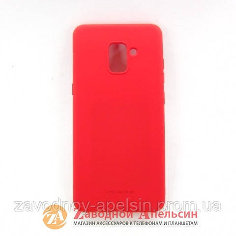 Samsung A8 plus A730 захисний чохол Jelly Case red Одеса - фото 1