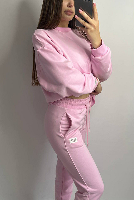 Костюм спортивний жіночий трикотажний Рожевий XL/XXL Харків - фото 5