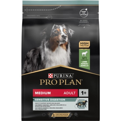 Сухой корм для собак Purina Pro Plan Medium с чувствительным пищеварением (ягненок) 3 кг (7613035214798) Винница - изображение 6
