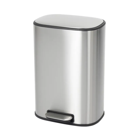Овальное мусорное ведро Mixxus Premium Diverse-TC0112 с плавным закрытием 12 л, цвет нержавейка (MI7079) Харьков