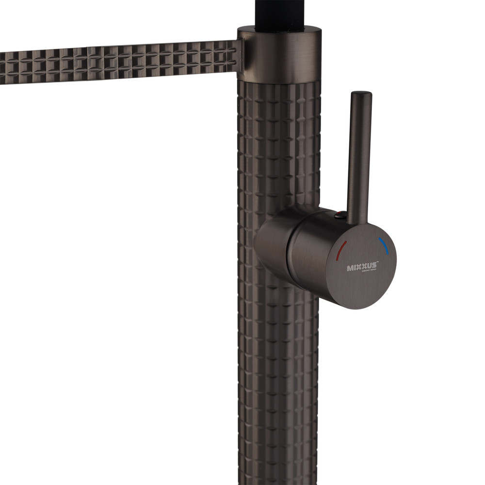 Кухонный смеситель Mixxus Premium Oliwer 017 графитовый REFL.BLACK (MI6967) Харьков - изображение 8