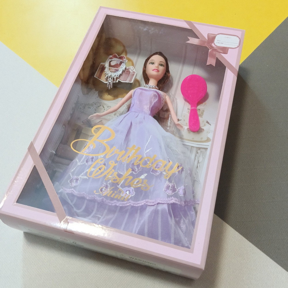 Лялька у коробці з сумочкою та розчіскою Київ - фото 1