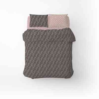 Постельное белье Home Line Цветение трав/горох графит/фрезовый, бязь, полуторный (176876) Винница