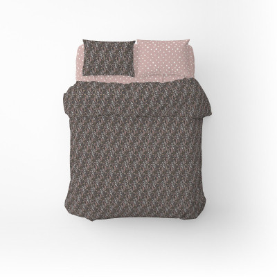 Постельное белье Home Line Цветение трав/горох графит/фрезовый, бязь, полуторный (176876) Винница - изображение 2