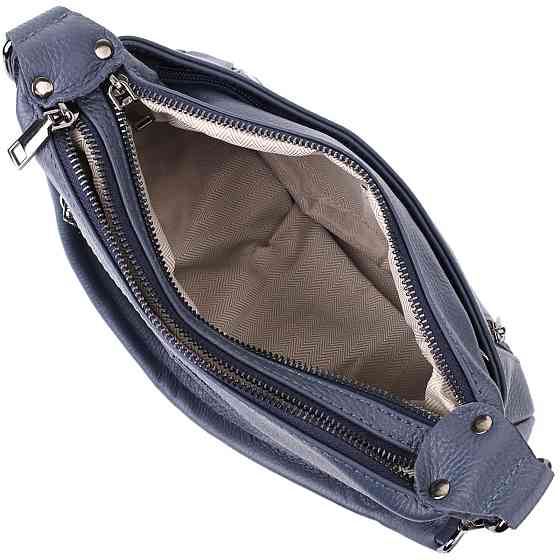 Жіноча сумка з натуральної шкіри Синій (Vintage) Київ