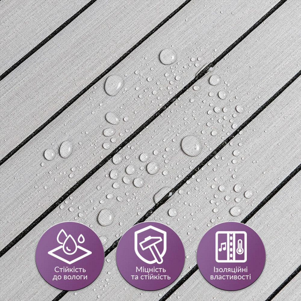 Покрытие виниловое самоклеющееся 3D рейки 600х600х2,8мм Скандинавский белый шпон SW-00002197 Киев - изображение 4