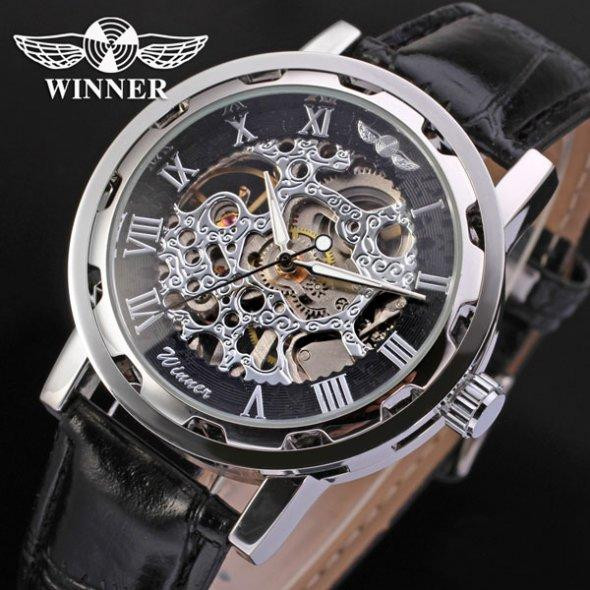 Жіночий механічний годинник Winner Black II Вінниця - фото 4