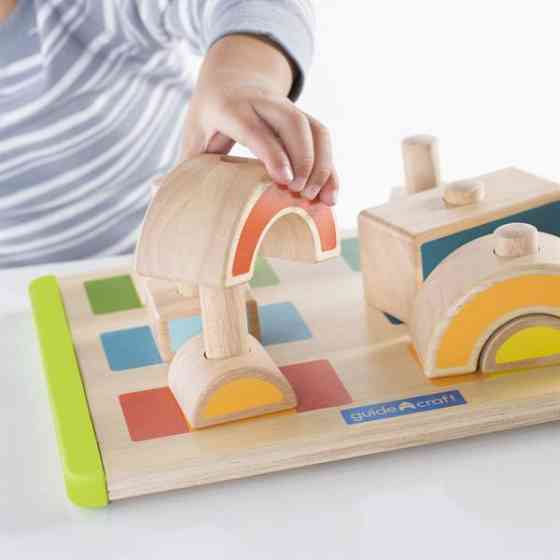 Дерев'яний сортер Guidecraft Manipulatives Чергування та поєднання (G6735) Харьков