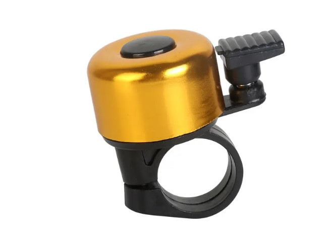 Ударный звонок для велосипеда, вело звонок Feel Fit металл Желтый Бровары - изображение 2