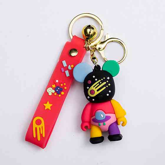 Дитячий брелок Bearbrick 4×6.5 (см) для ключів, на сумку і рюкзак (рандом) HP-55-28 Коломия