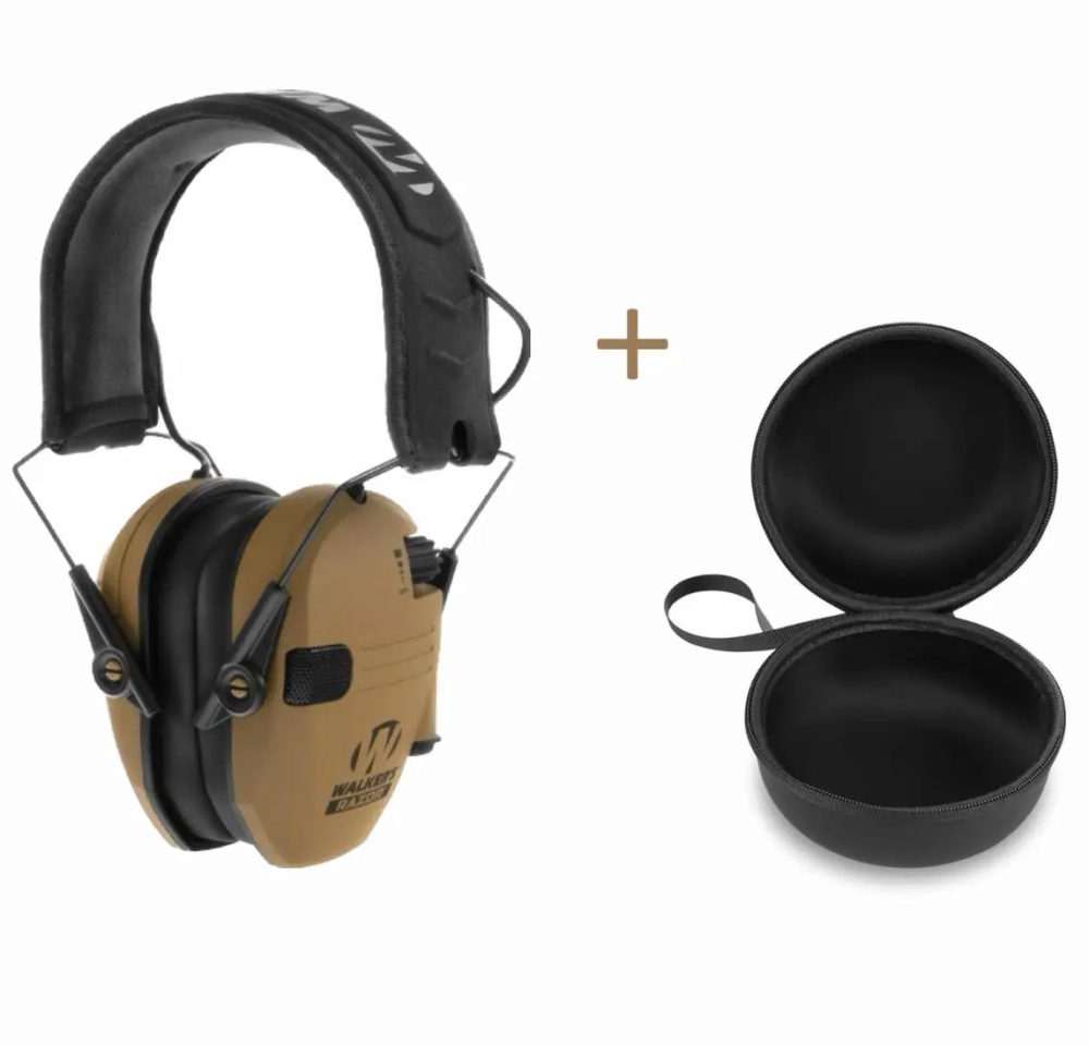 Тактические активные наушники Walkers Razor (с чехлом) Койот Киев - изображение 1