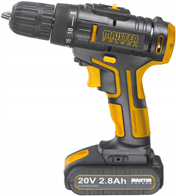 Акумуляторний шурупокрут Majster Polska 20V + 2 батареї 2,8А·год (Польща) Київ - фото 8
