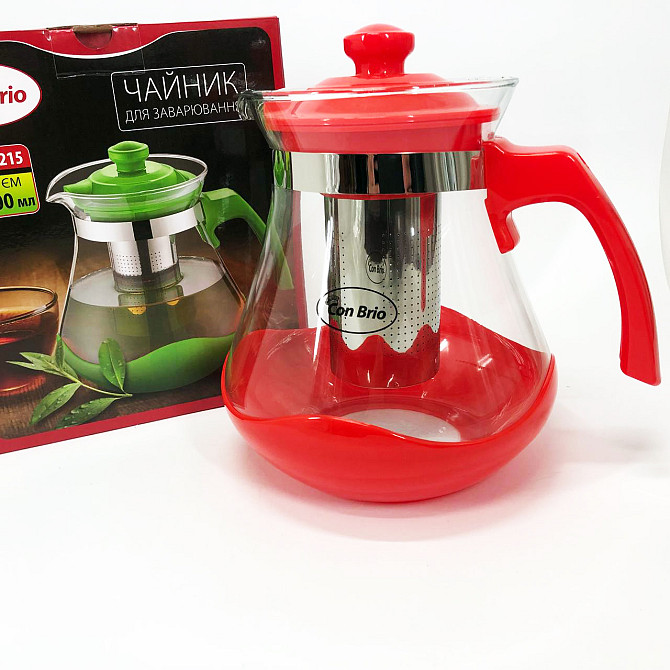 Чайник заварник Con Brio Green CB-6215 1, 5 л, Стильный чайник заварочный, Заварники для чая и кофе FW-78 Львов - изображение 6