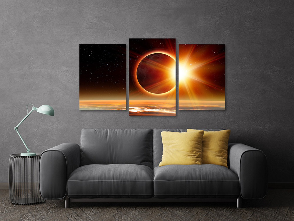 Модульная картина в гостиную / спальню  Місячне затемнення   Art-717_3 Київ - фото 3