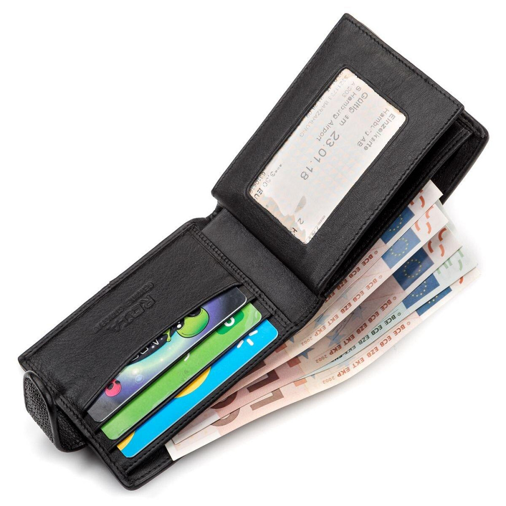 Портмоне мужское STINGRAY LEATHER 18070 из натуральной кожи морского ската Черное Киев - изображение 4