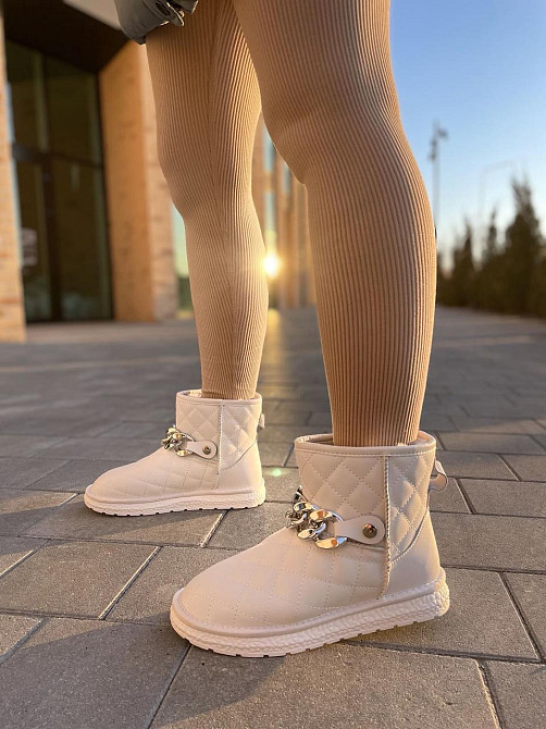 Lonza Угги жіночі LONZA бежеві натуральна шкіра висота 13 см розмір 41 (218-28F 4889) Коломия - фото 6