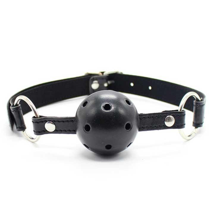 БДСМ кляп у рот "Mouth ball" - Чорний - Садо-мазо Вінниця - фото 1