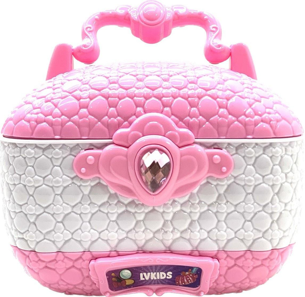 Набір дитячої косметики трирівневий скриня тіні рум'яна пензлика Рожевий (2622 A) Чернігів - фото 2