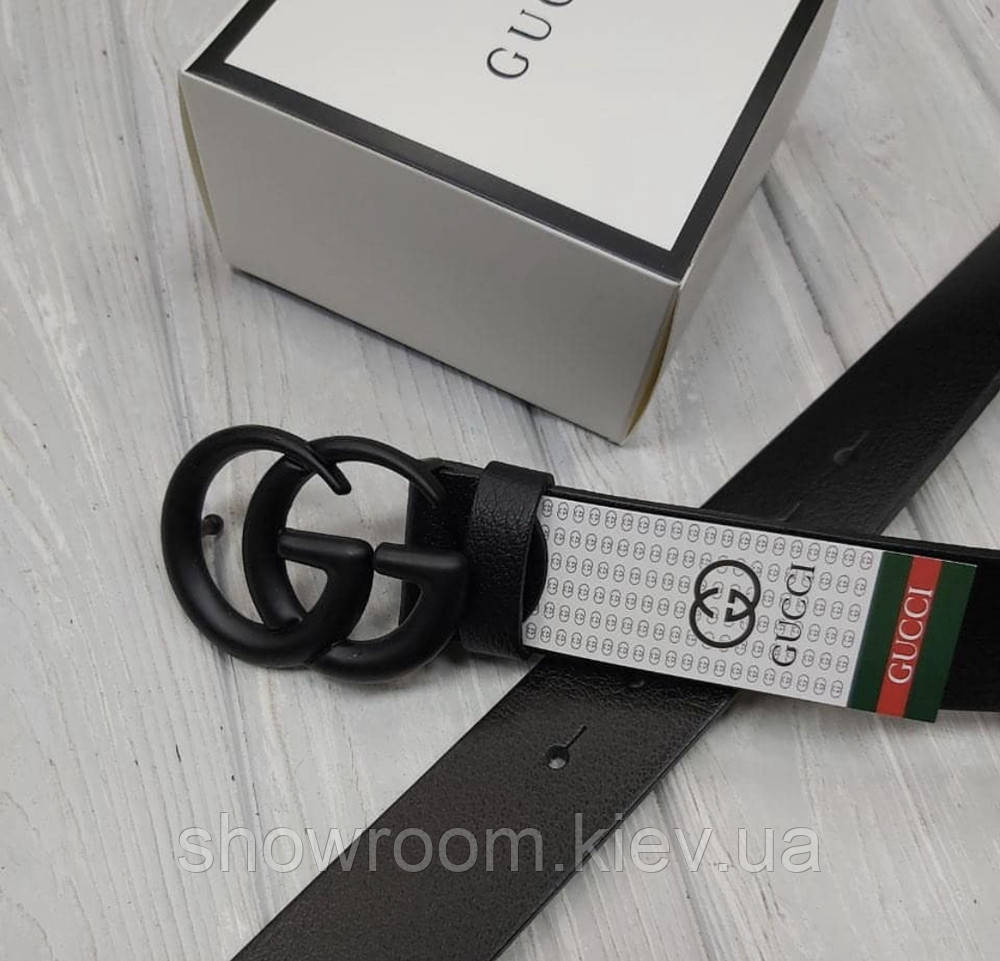 Женский стильный кожаный ремень (5002) black Киев - изображение 1