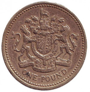 Монета 1 фунт. 1983 рік, Великобританія..(В) Полтава - фото 1