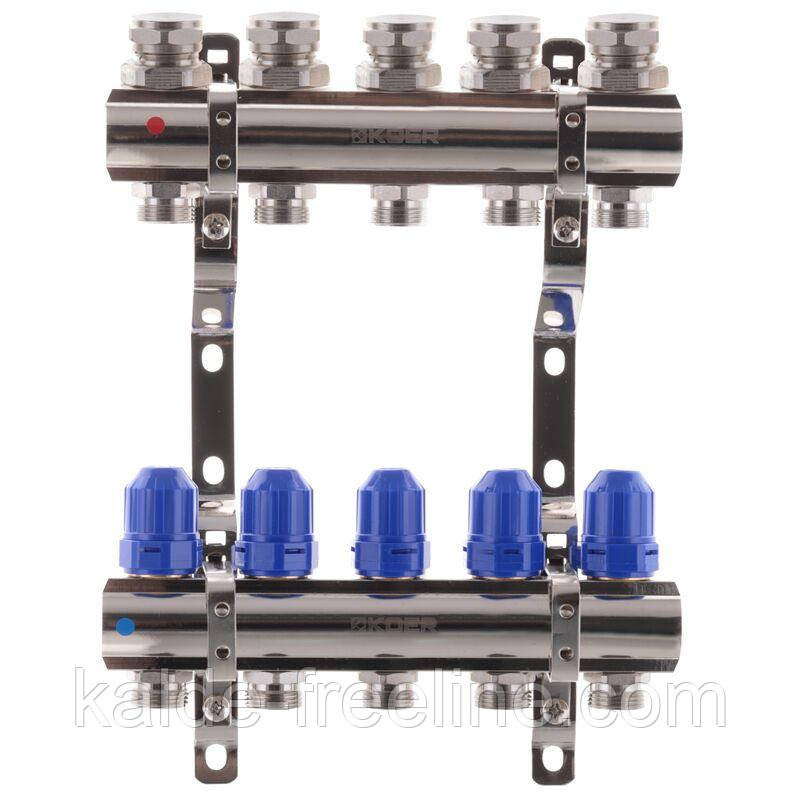 Колектор для опалення "Koer" на 5 контурів Харків - фото 1