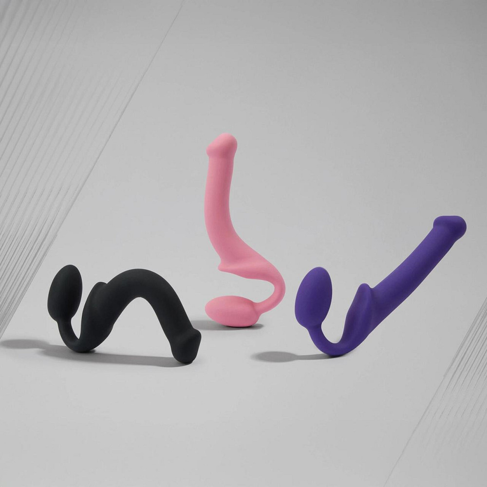 Безремінний страпон Strap-On-Me Rose S, повністю регульований, діаметр 2,7 см Sex Aura Київ - фото 9