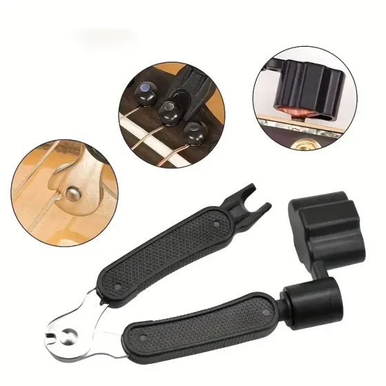 Ключ для намотки та витягування гітарних струн 3в1 Київ