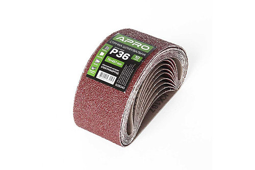 Стрічка шліфувальна нескінченна APRO P36 75×457мм (10 шт.) Рівне - фото 1