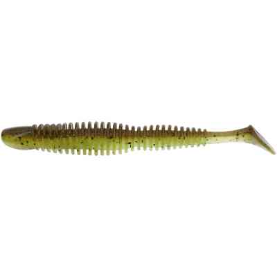 Силікон рибальський Reins Bubbling Shad 4&quot; B08 Green Pumpkin Chart Melon (6 шт/уп.) (1552.08.44) Вінниця