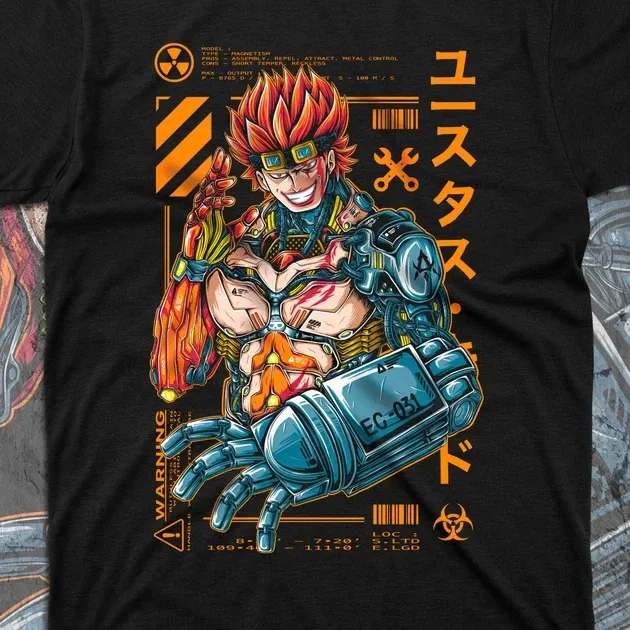 Футболка для подростка мальчика с принтом Ван Пис Кібер Юстасс Кид Размер 160 Anime10048 Днепр - изображение 4