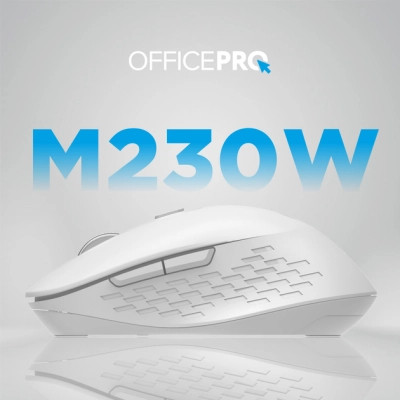 Мышка OfficePro M230W Silent Click Wireless/Bluetooth White (M230W) Винница - изображение 11