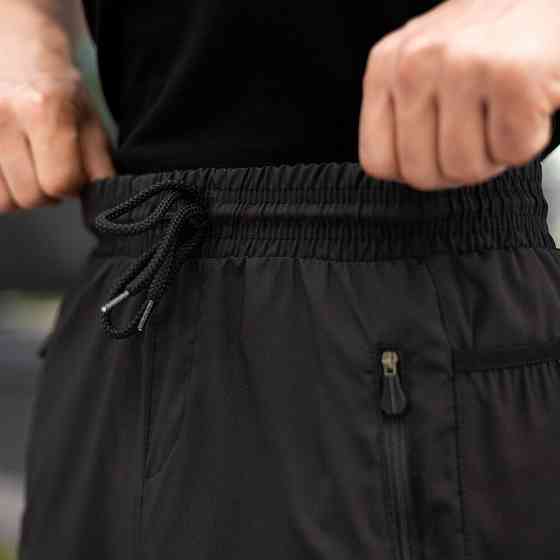 Чорні чоловічі шорти прямого крою Pobedov Vil'nyy Київ