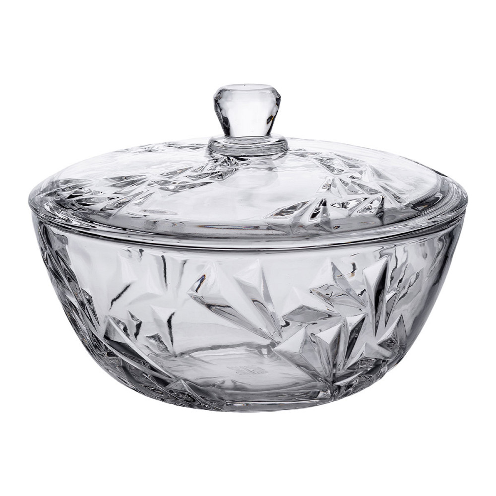 Yiwu Салатниця скляна з кришкою 24 см під кришталь HP-YH-62 Киев - изображение 1
