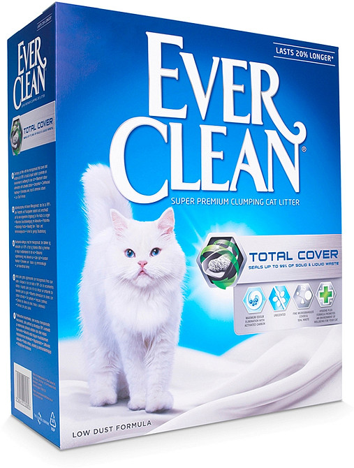 Наполнитель для кошачьего туалета Эвер Клин Ever Clean Total Cover Полная блокировка, 6 л Винница - изображение 2