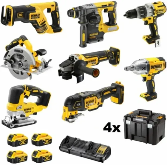 Dewalt Dck865P4T Combo Zestaw Narzędzi Aku 18 V 7 Rodzajów 4X Акумулятор DCK865P4TQW Київ