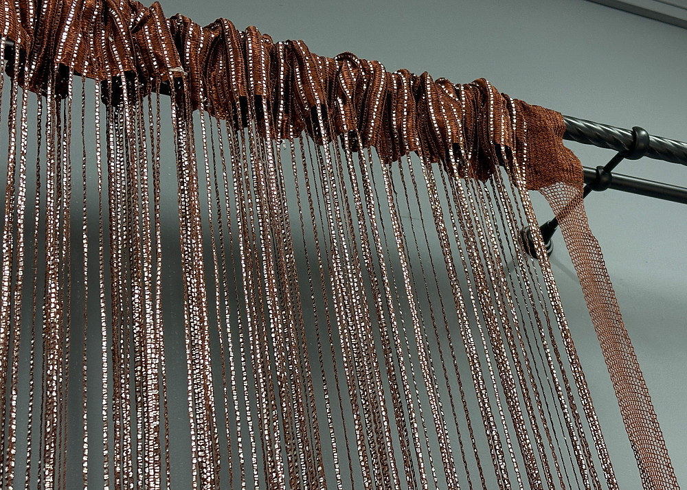 Шторы-нити Rovi Premium с люрексом Коричневый 300х300см 1 шт (61-115) Киев - изображение 8