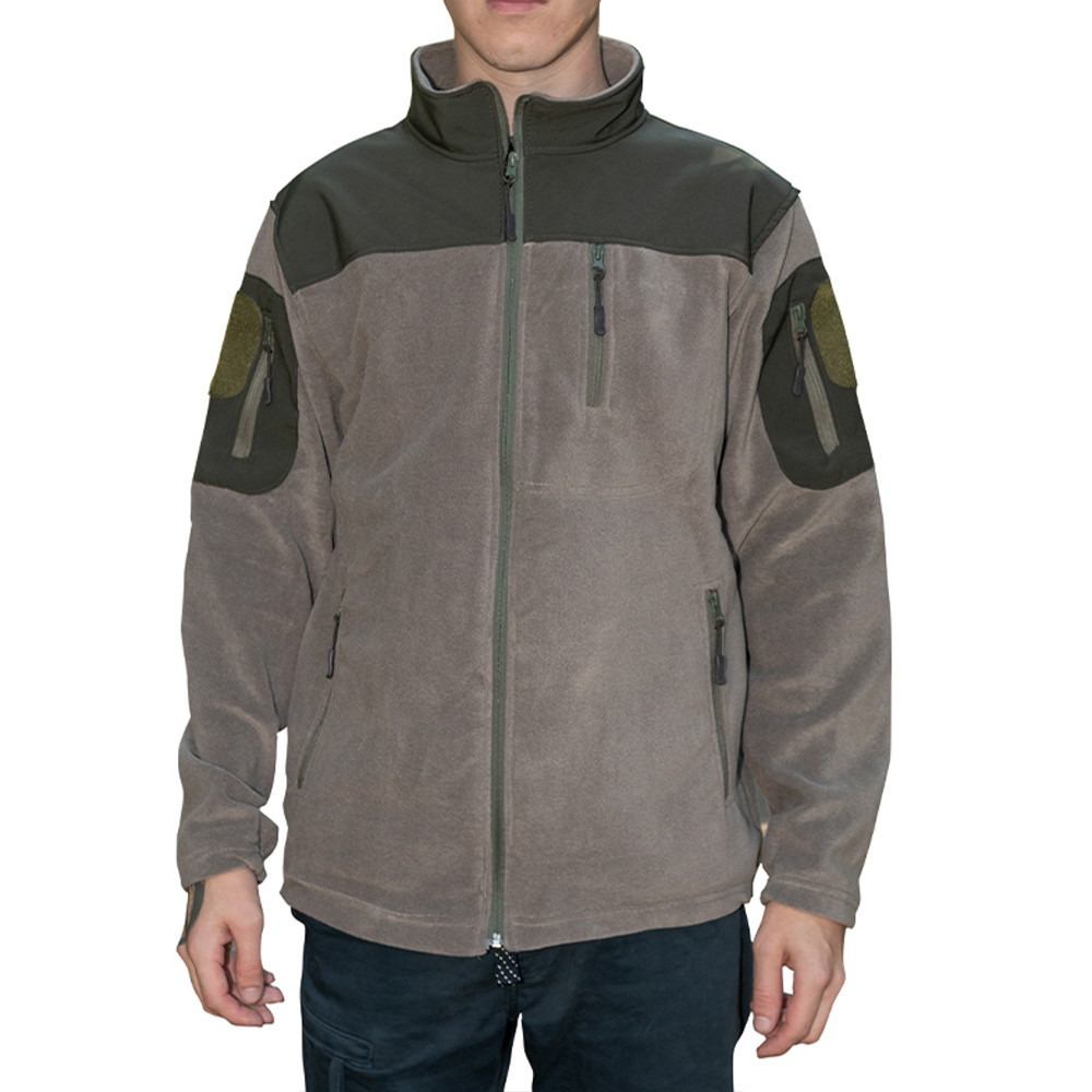 Теплая флисовая армейская кофта, тактическая кофта для военных и армии зсу цвета хаки размер M Каменец-Подольский - изображение 4