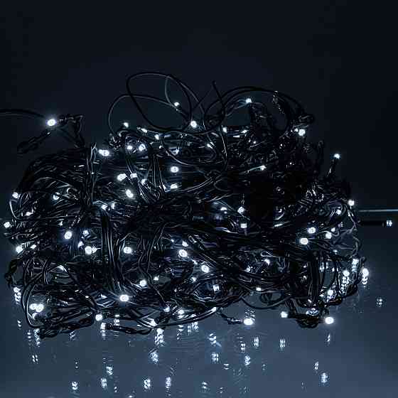 Garlando Вулична гірлянда Бахрома 20 м 335 LED гірлянда штора чорний провід Білий 20MBW Київ